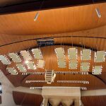 COMUNIDAD VALENCIANA.-Cultura.- Un panel del techo de la Sala Iturbi del Palau de la Música se rompe durante trabajos de revisión de la obra