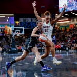 El incidente se produjo en el partid oentre las Golden State Valkyries y las Atlanta Dream