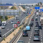 Tráfico en la salida de València