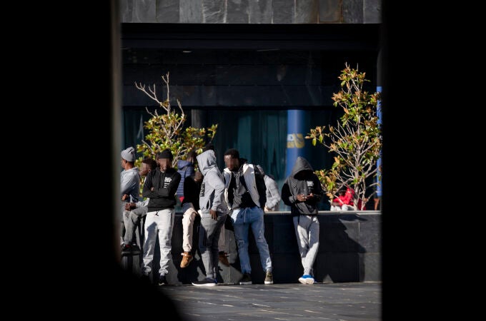 Migrantes procedentes de Canarias en el Centro de Recepción, Atención y Derivación (CREADE) de Pozuelo de Alarcón