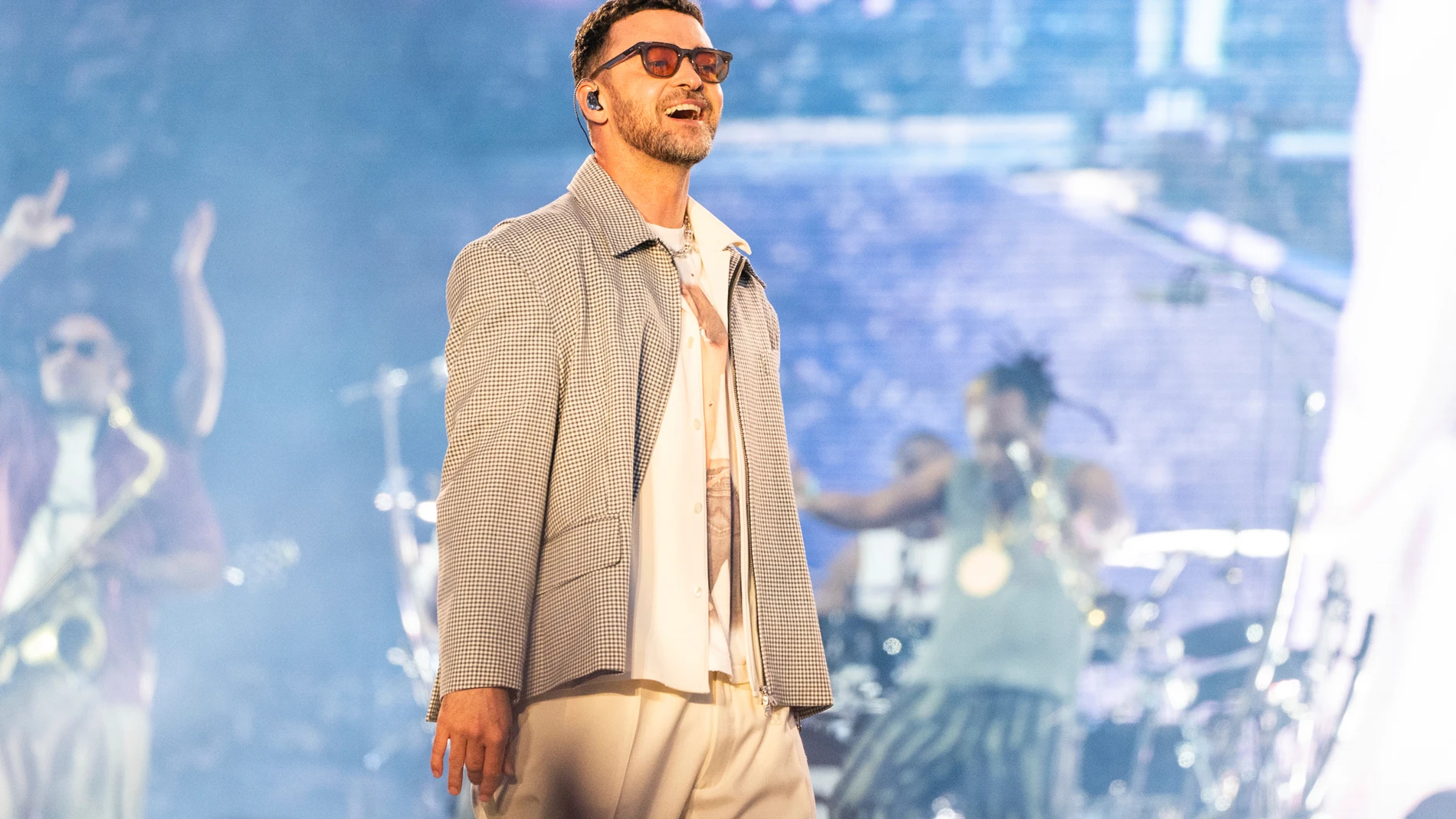 FILE - Justin Timberlake performs at the 2025 BottleRock Napa Valley on May 24, 2025, in Napa, Calif. (Photo by Amy Harris/Invision/AP, File)