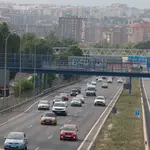 Estado del tráfico en la salida de Madrid