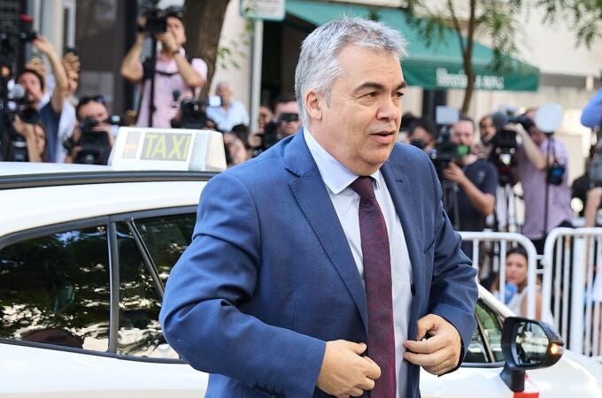 Santos Cerdán, a su llegada al Tribunal Supremo, antes de ingresar en la cárcel