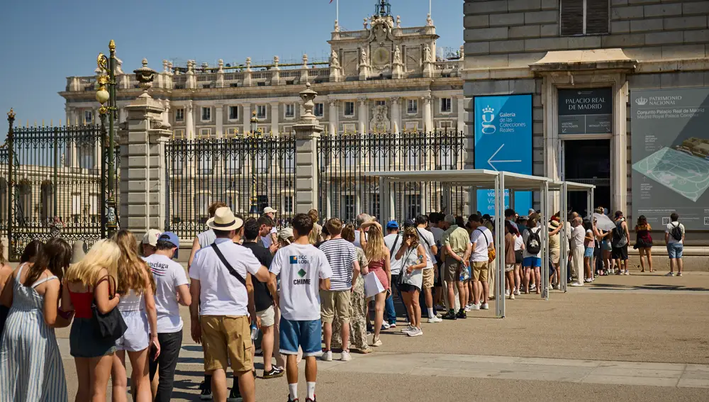Turistas en la ciudad de Madrid