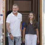 La Princesa Leonor y el Rey Felipe VI en la 43ª Copa del Rey MAPFRE.