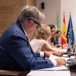 Ignacio Higuero durante un Consejo de Gobierno de la Junta de Extremadura el pasado mes de junio.