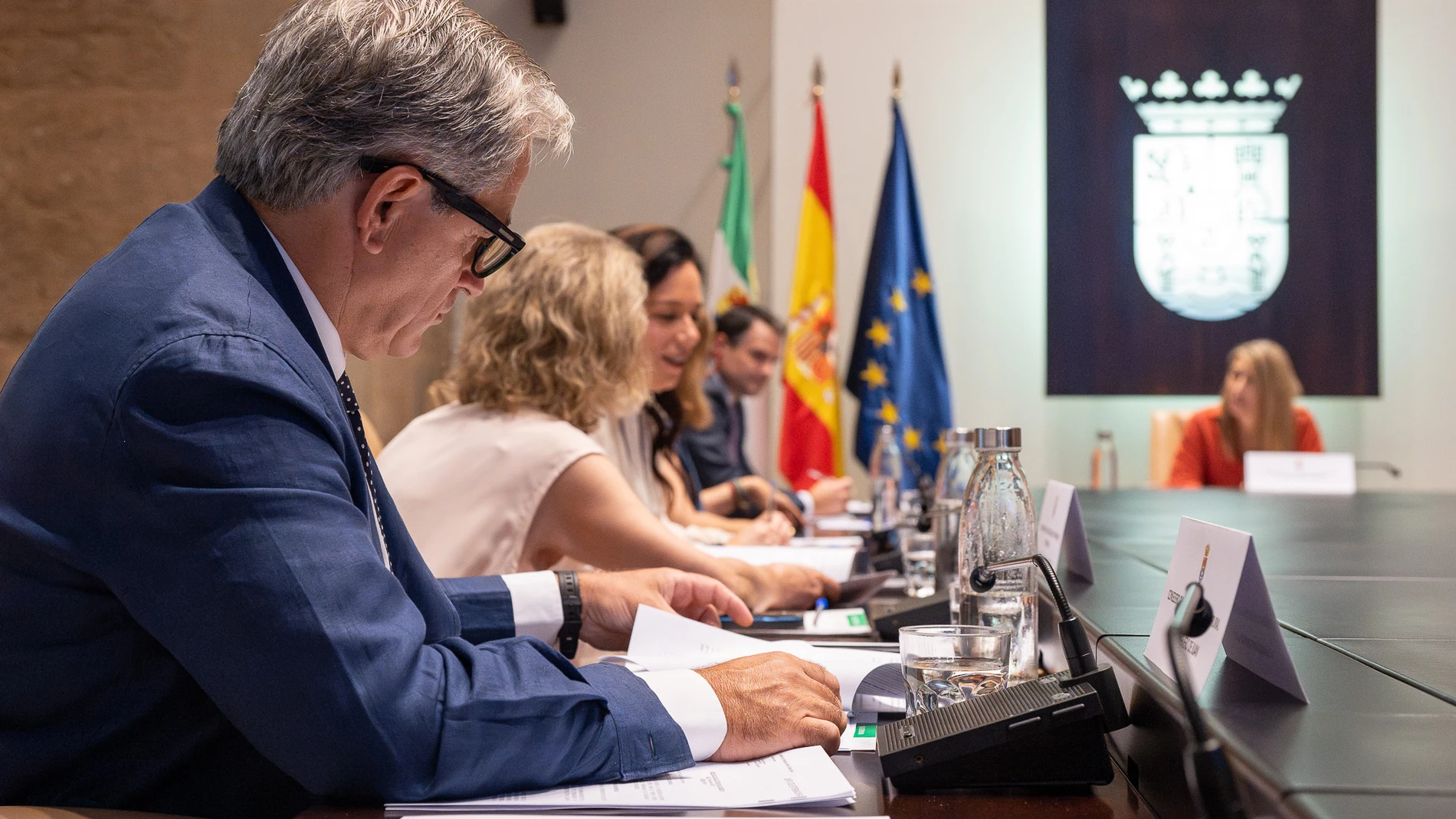 Ignacio Higuero durante un Consejo de Gobierno de la Junta de Extremadura el pasado mes de junio.