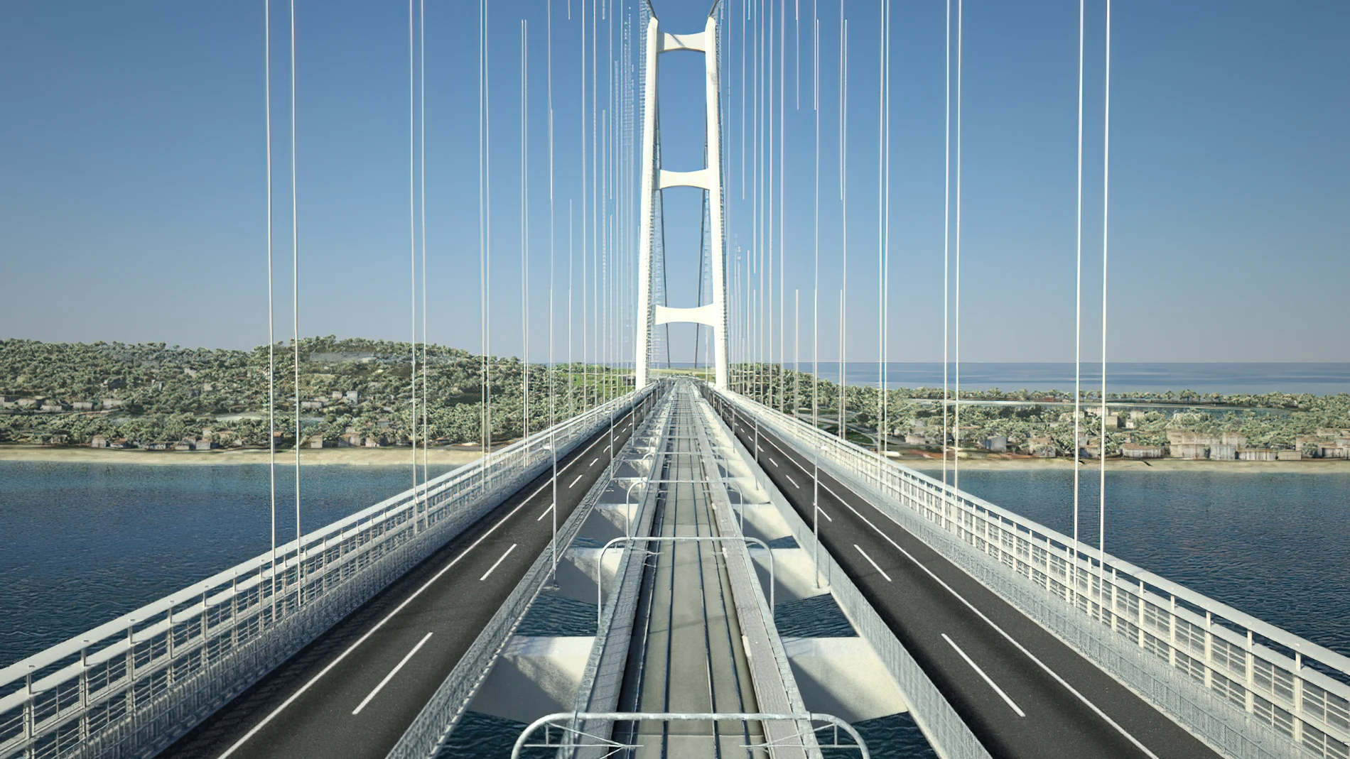 ROMA, 06/08/2025.- El Gobierno italiano aprobó este miércoles el proyecto definitivo para la construcción del puente sobre el estrecho de Mesina (sur), que unirá la península Itálica, desde Calabria, con la isla de Sicilia, y cuyas obras podrían comenzar tras el verano y concluir entre 2032 y 2033. EFE/Compañía Webuild SOLO USO EDITORIAL/SOLO DISPONIBLE PARA ILUSTRAR LA NOTICIA QUE ACOMPAÑA (CRÉDITO OBLIGATORIO)