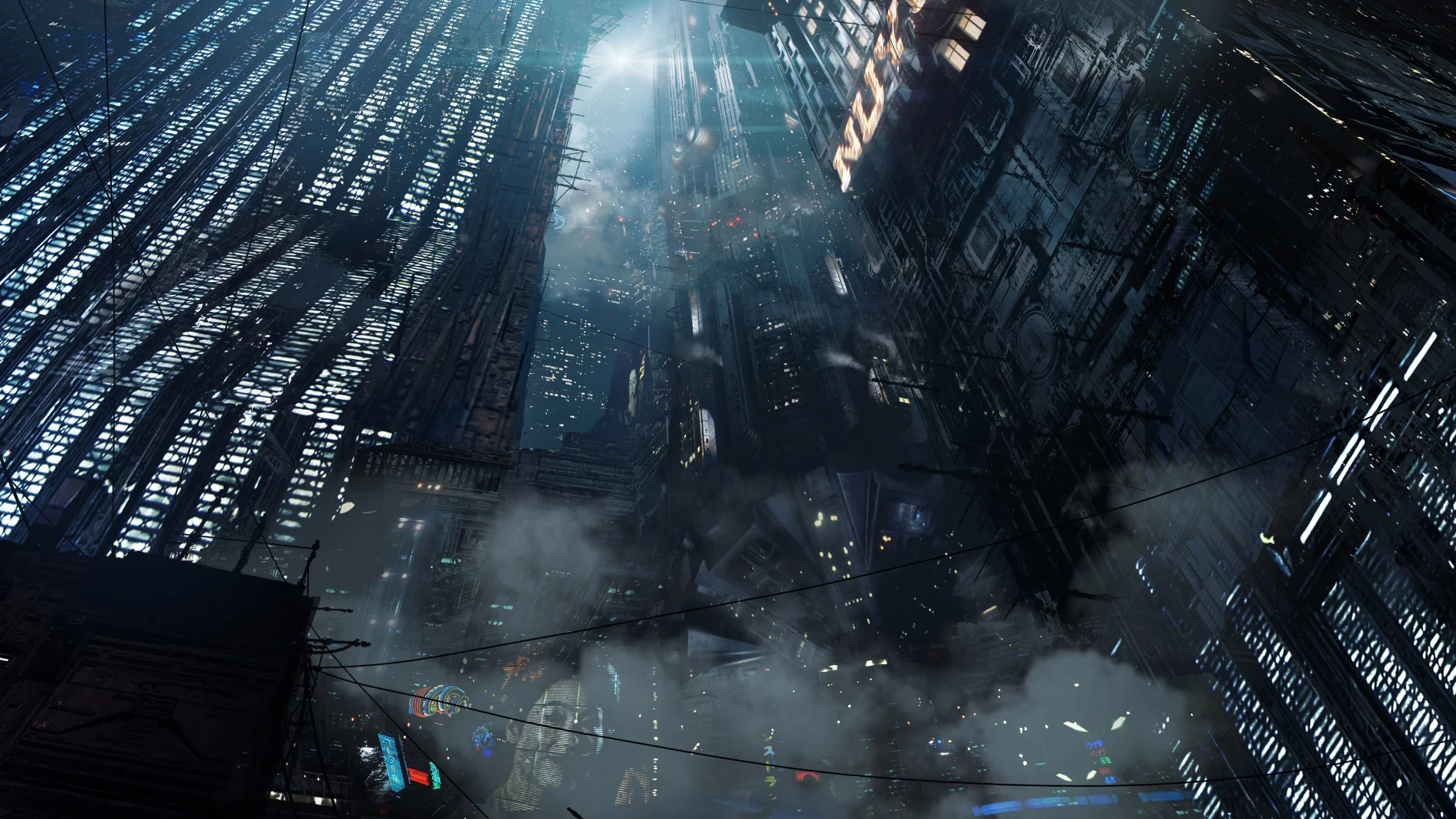 La niebla y el neón es un elemento distintivo del mundo decadente de 'Blade Runner'