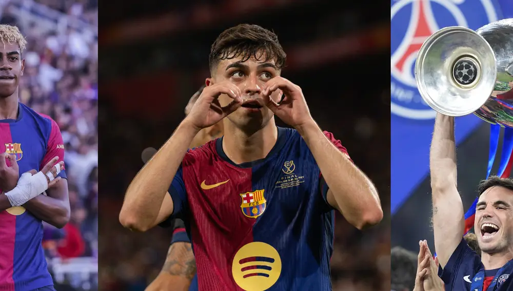 Fútbol.- Lamine Yamal, Pedri y Fabián Ruiz optan al Balón de Oro