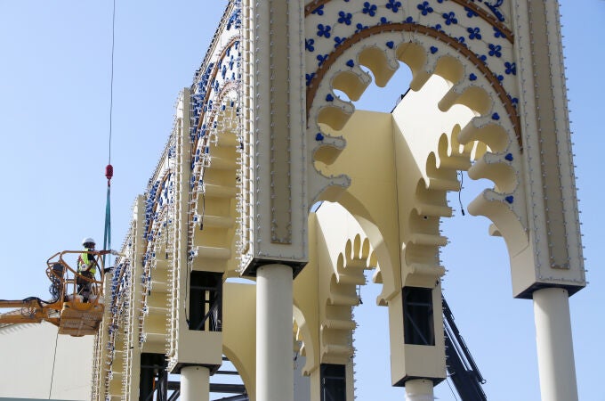 Preparativos de la Feria de Málaga
