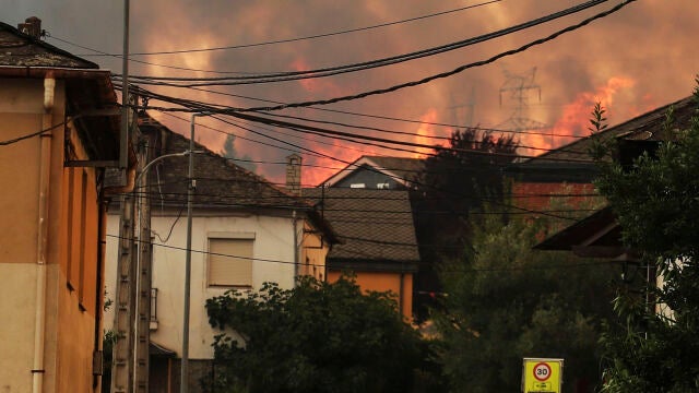 Incendio en el Parque de Las Médulas