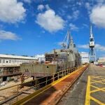 Navantia Ferrol completa el ensamblaje del último bloque de la fragata F-111 'Bonifaz'
