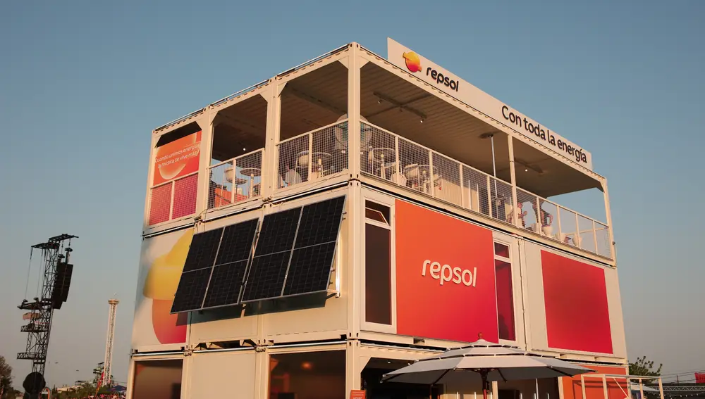 En el Espacio Repsol "Con toda la energía" se puede disfrutar de vistas, café y premios durante los festivales