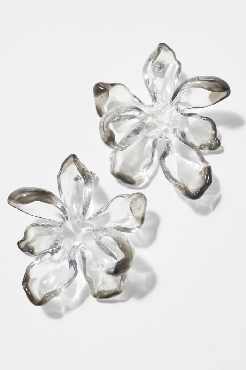 Pendientes florales.