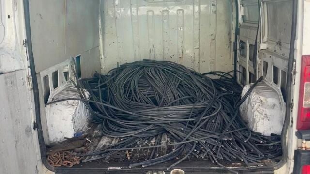 Detenidos los autores de robo de cable de cobre y herramientas en las obras de los túneles de la A-6