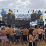 Asistentes a la "rave’ ilegal en Salvatierra de Tormes (Salamanca)
