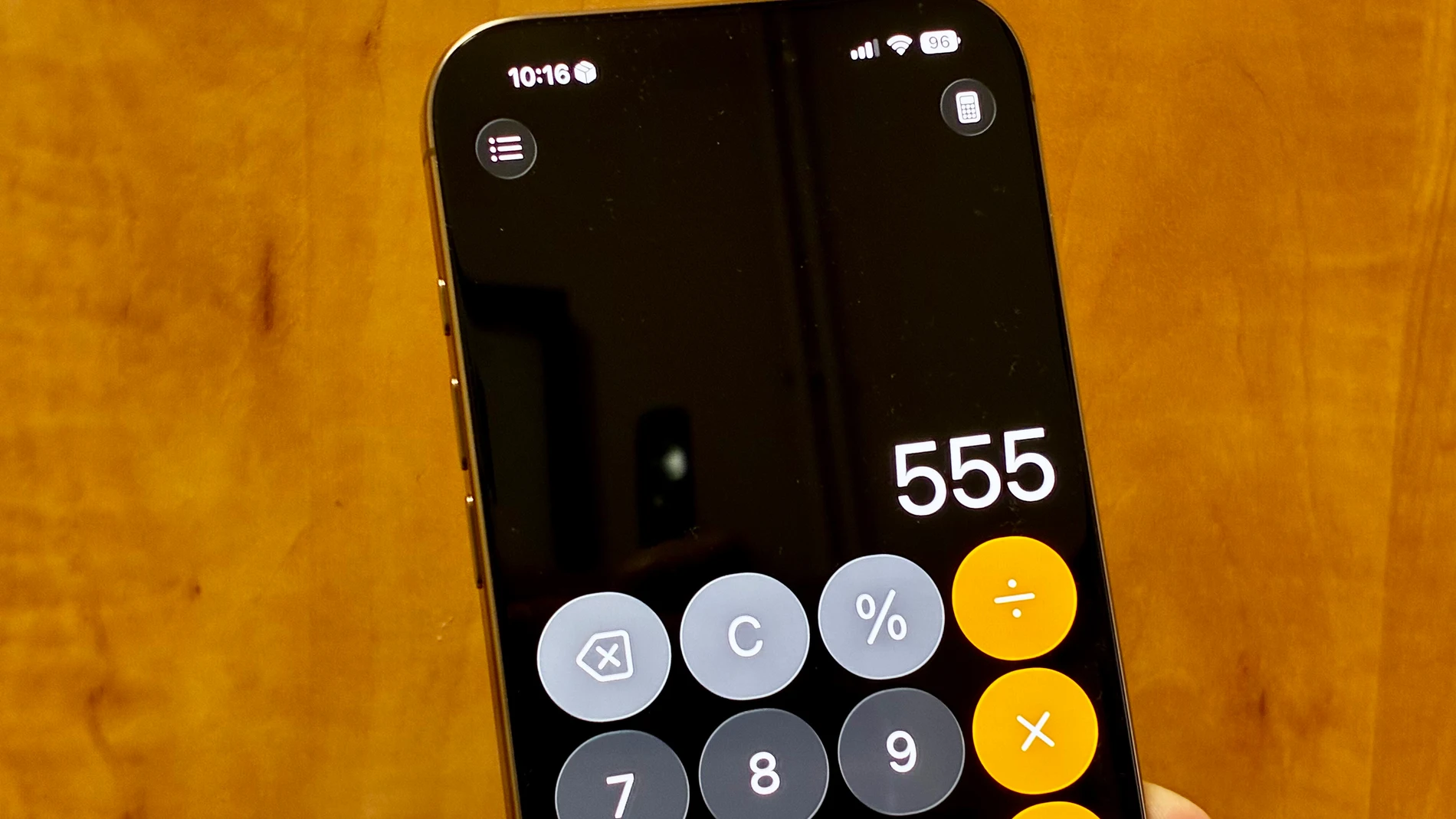 App Calculadora en iOS 26
