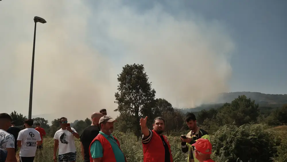 Incendio en La Alberca (Salamanca)