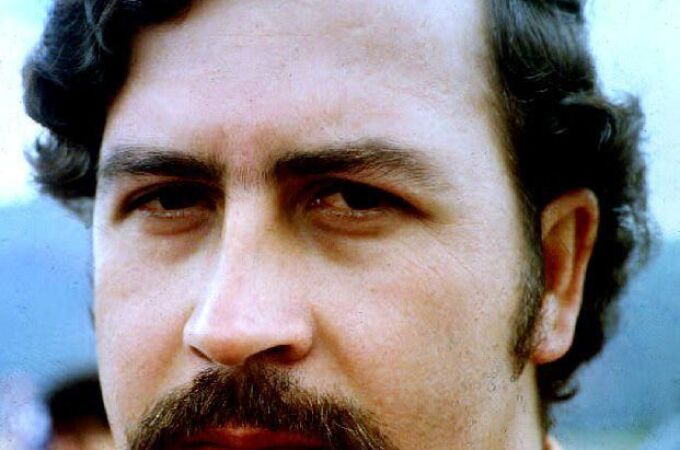 This undated file photo shows Medellin drug cartel leader Pablo Escobar who has been held at the Envigado Prison since 19 June 1991. Escobar and his lieutenants seized hostages, overpowered guards and escaped 22 July, 1992 after a gun battle left two dead. 