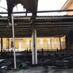 Sucesos.- Arde el restaurante de la Peña Huertana 'La Crilla' en Puente Tocinos (Murcia)