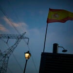 Torres de Alta Tensión en Arroyomolinos. Recursos de energía, electricidad, luz, Tendidos eléctricos. © Albert