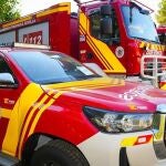 Vehículos de los Bomberos de la Diputación de Sevilla