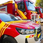 Vehículos de los Bomberos de la Diputación de Sevilla