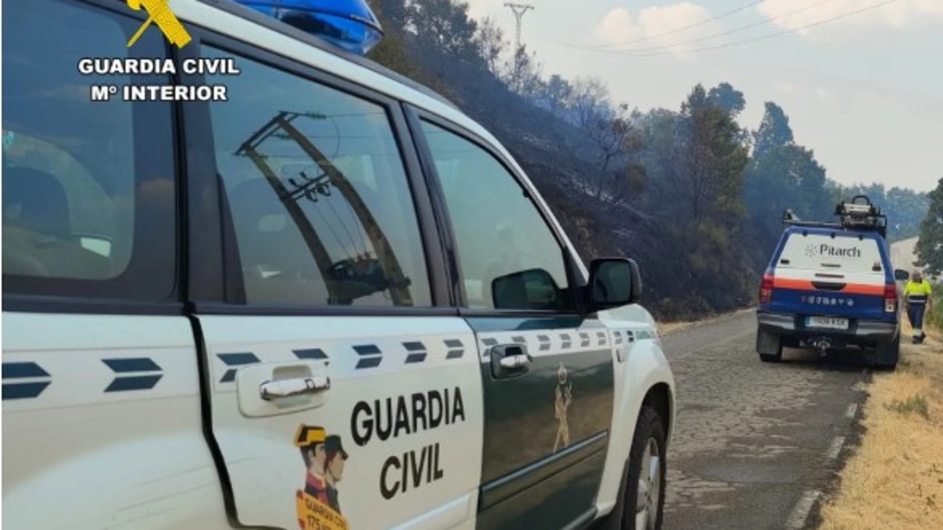 Dispositivo de la Guardia Civil en Cáceres