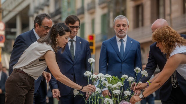 Homenaje en Barcelona a las víctimas del atentado del 17A en su 8º aniversario