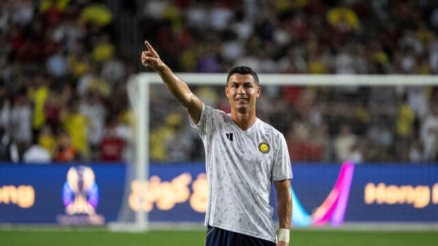 Cristiano, en un partido del Al Nassr saudí