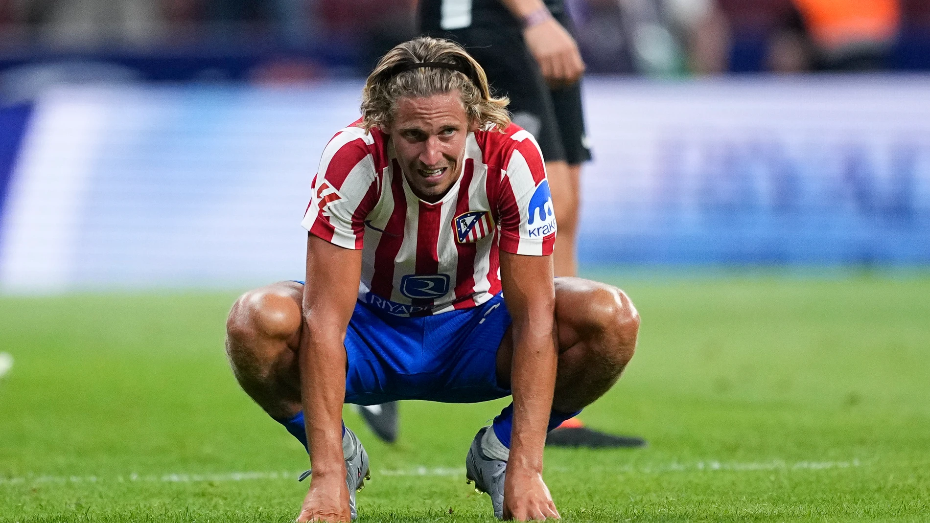 Marcos Llorente of Atletico de Madrid reacts during the Spanish League, LaLiga EA Sports, football match played between Atletico de Madrid and Elche CF at Riyadh Air Metropolitano stadium on August 23, 2025, in Madrid, Spain. AFP7 23/08/2025 ONLY FOR USE IN SPAIN