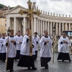 La Fraternidad Sacerdotal San Pío X, durante su peregrinación en Roma.