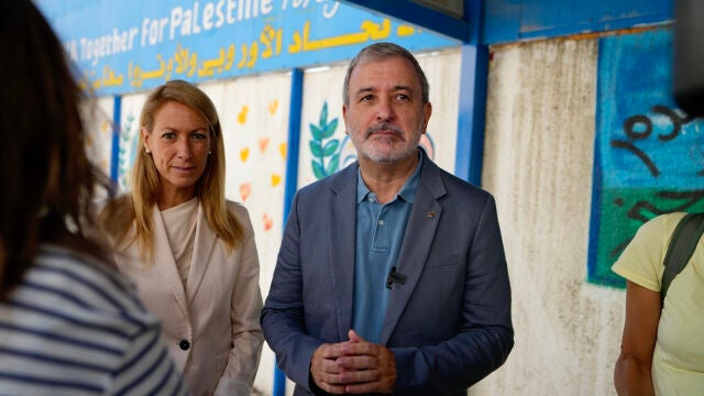 Collboni visita un campamento de refugiados palestinos en Amán (Jordania)