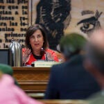 Margarita Robles, ministra de Defensa, comparece ante la Comisión de Defensa en el Senado por los incendios. D