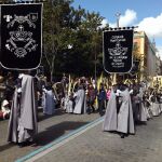 Cofradía Penitencial de la Sagrada Pasión de Cristo de Valladolid durante una de sus procesiones
