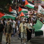 Protest in Athens against Israel's operations in Gaza Strip