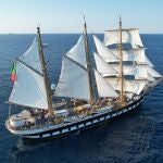 Imagen de la goleta "Palinuro" de la Armada italiana que se puede visitar en Alicante del 31 de agosto al 2 de septiembre