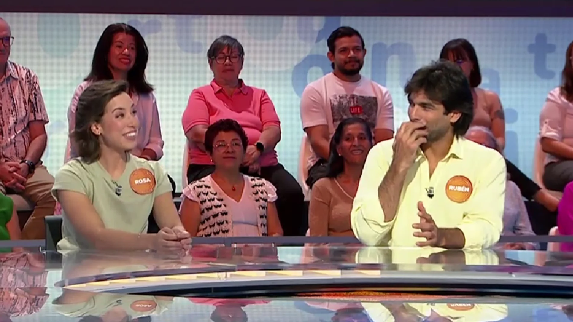 Rubén Cortada en el equipo de Rosa en 'Pasapalabra'