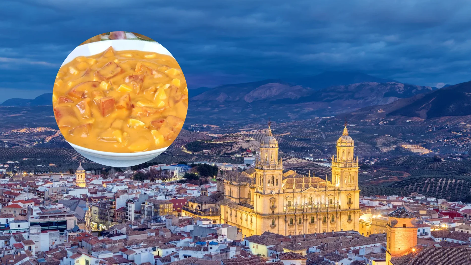 Imagen de un cascaflote junto a la ciudad de Jaén