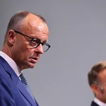 Imagen de archivo de Friedrich Merz y Emmanuel Macron