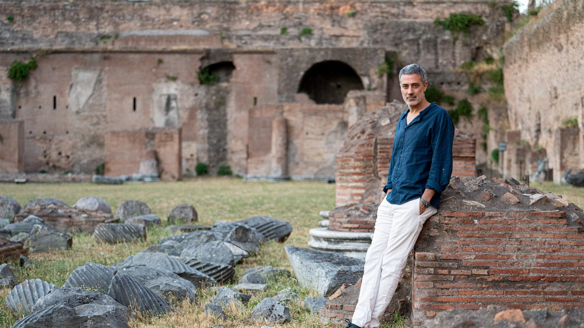 Italian novelist and winner of the Premio Strega 2025, Andrea Bajani.