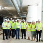 El ministro de Transportes y Movilidad Sostenible, Óscar Puente, visita las obras de la nueva estación de tren Murcia del Carmen junto al presidente de la Región, Fernando López Miras, y el alcalde de Murcia, José Ballesta