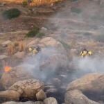 Evolución favorable del incendio de Lubrín (Almería), en el que trabajan 12 medios aéreos y efectivos por tierra