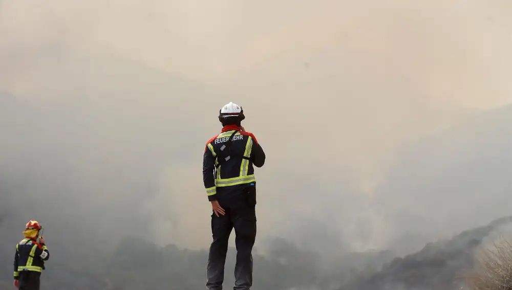 Sucesos.- La situación en León es "muy favorable" tras bajar a gravedad 0 los incendios de Anllares del Sil y Berlanga