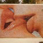Una imagen del conocido mural situado en la plaza Isidre Nonell
