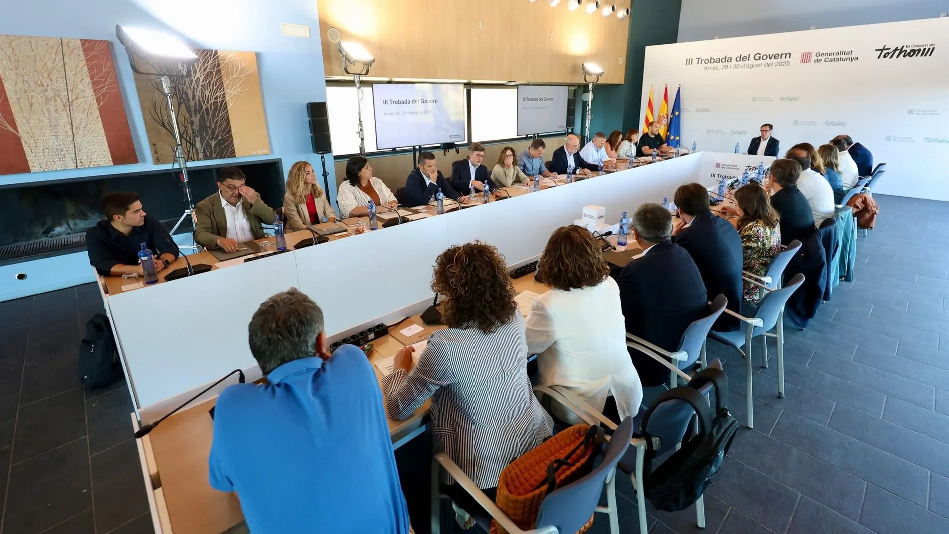 Una imagen de la reunión de este sábado