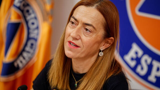 La directora general de Protección Civil, Virginia Barcones, comparece tras la reunión del CECOD para informar sobre los incendios activos en España