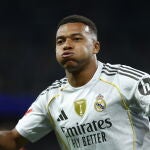 Encuentro de liga entre el Real Madrid y el Mallorca. Mbappe