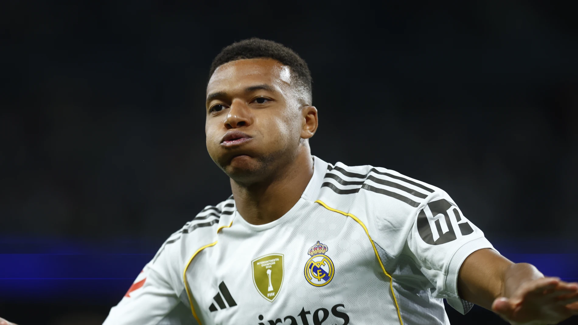 Encuentro de liga entre el Real Madrid y el Mallorca. Mbappe